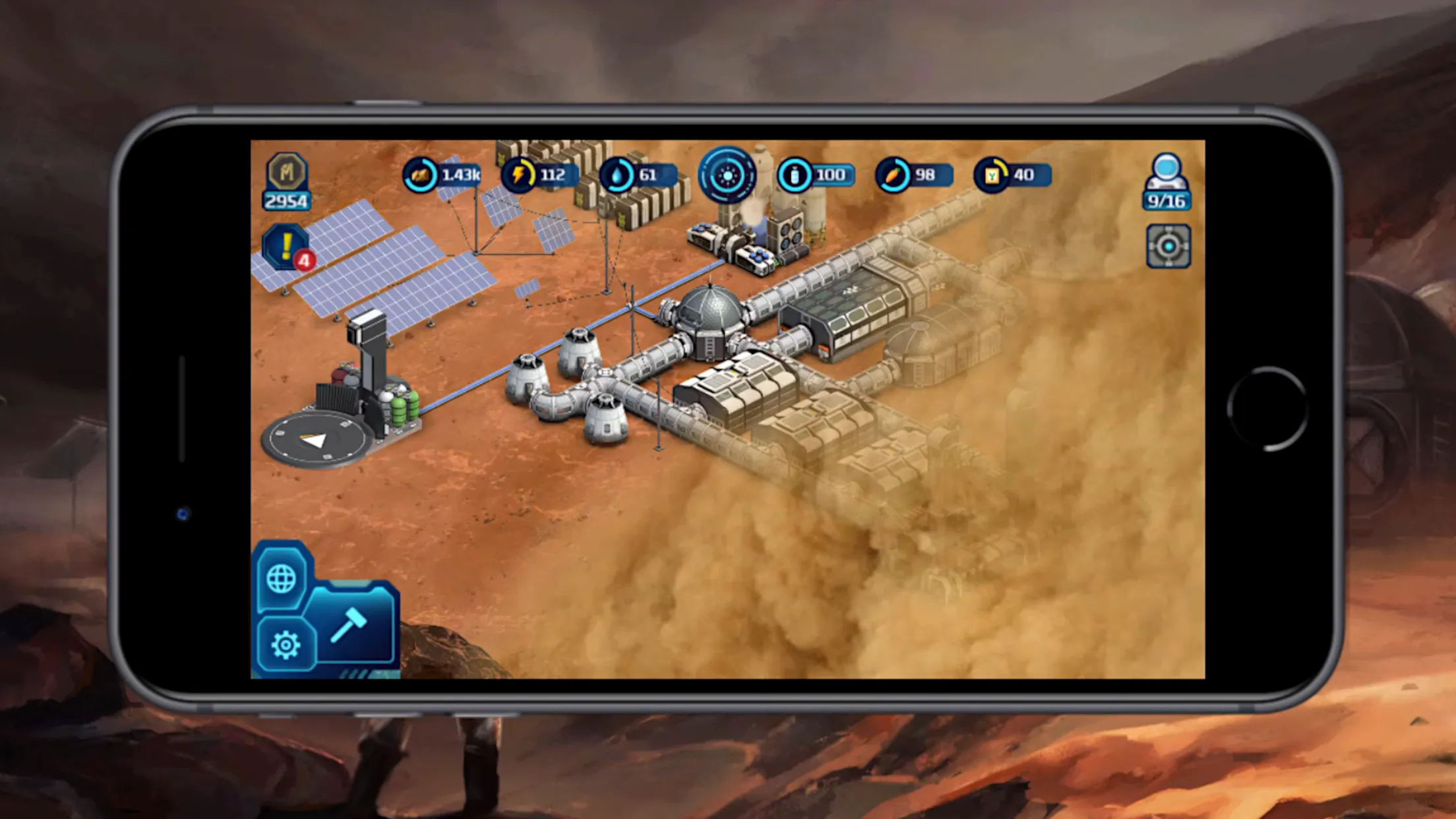 Occupy Mars: Colony Builder | Indus Appstore | Screenshot