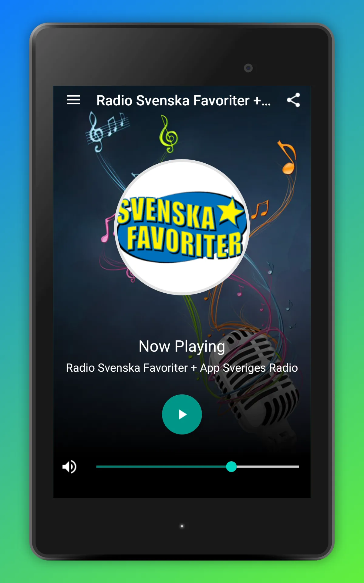 Svenska Radio Favoriter App SE | Indus Appstore | Screenshot