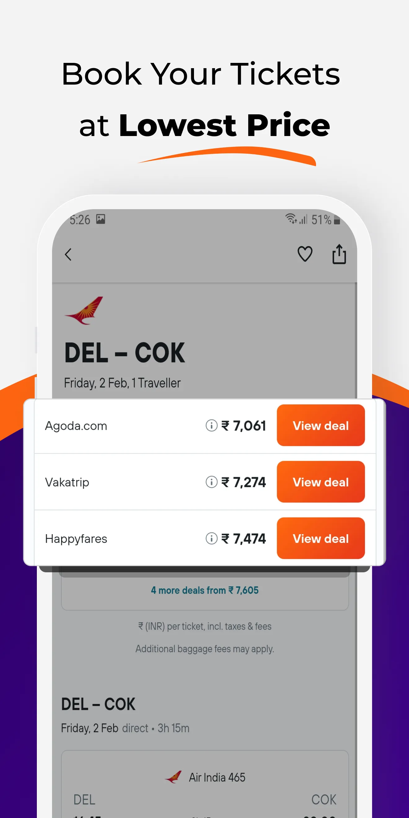 Cheap Flight Tickets・Flights70 | Indus Appstore | Screenshot