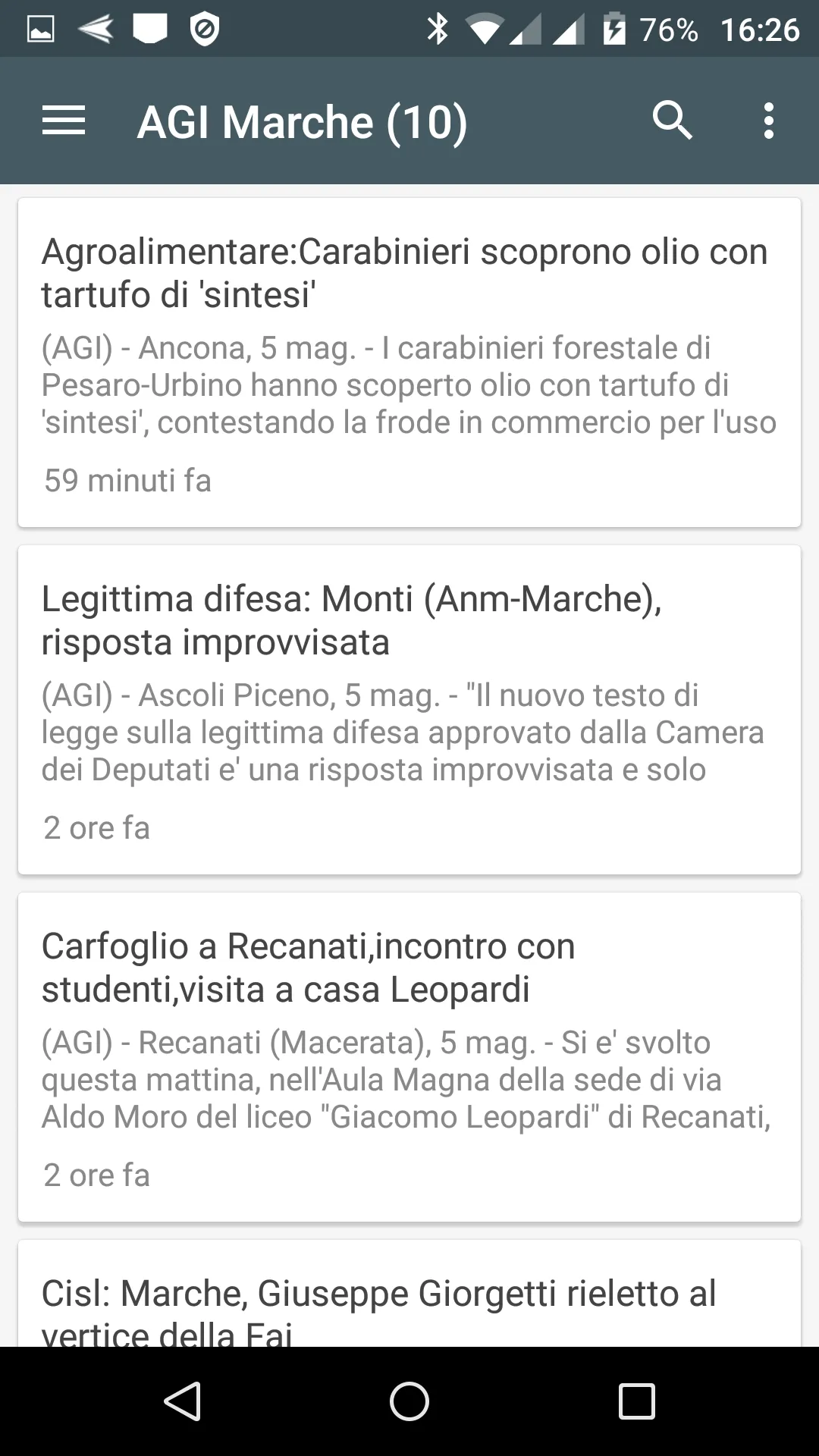 Marche notizie locali | Indus Appstore | Screenshot