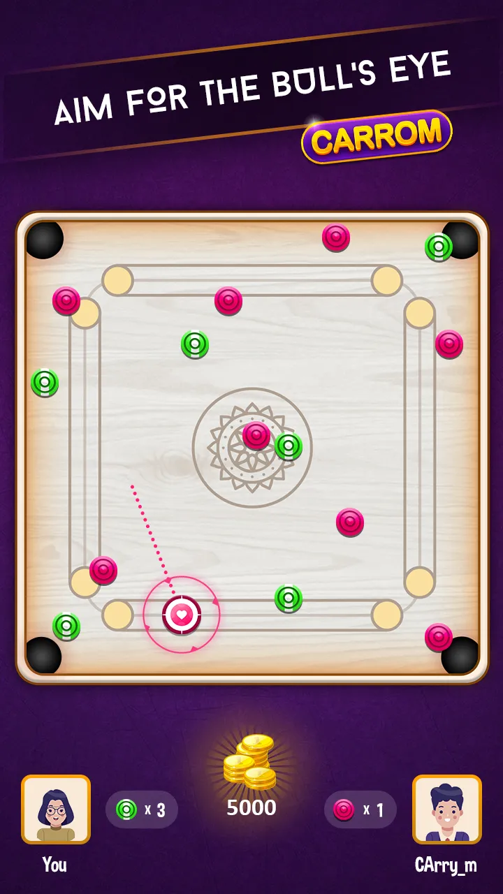 My Carrom -Offline Multiplayer | Indus Appstore | Screenshot