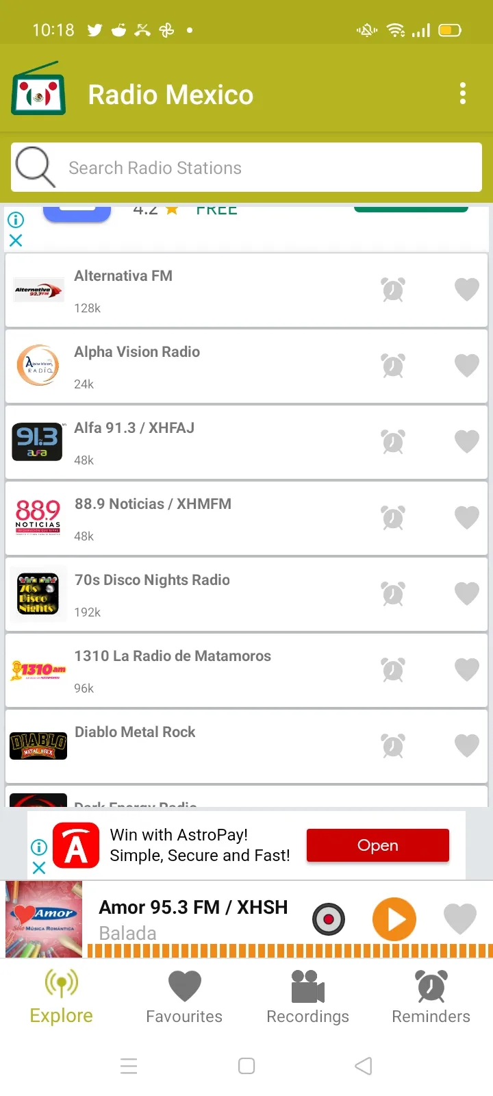 Radio Mexico : Live Mexican Ra | Indus Appstore | Screenshot