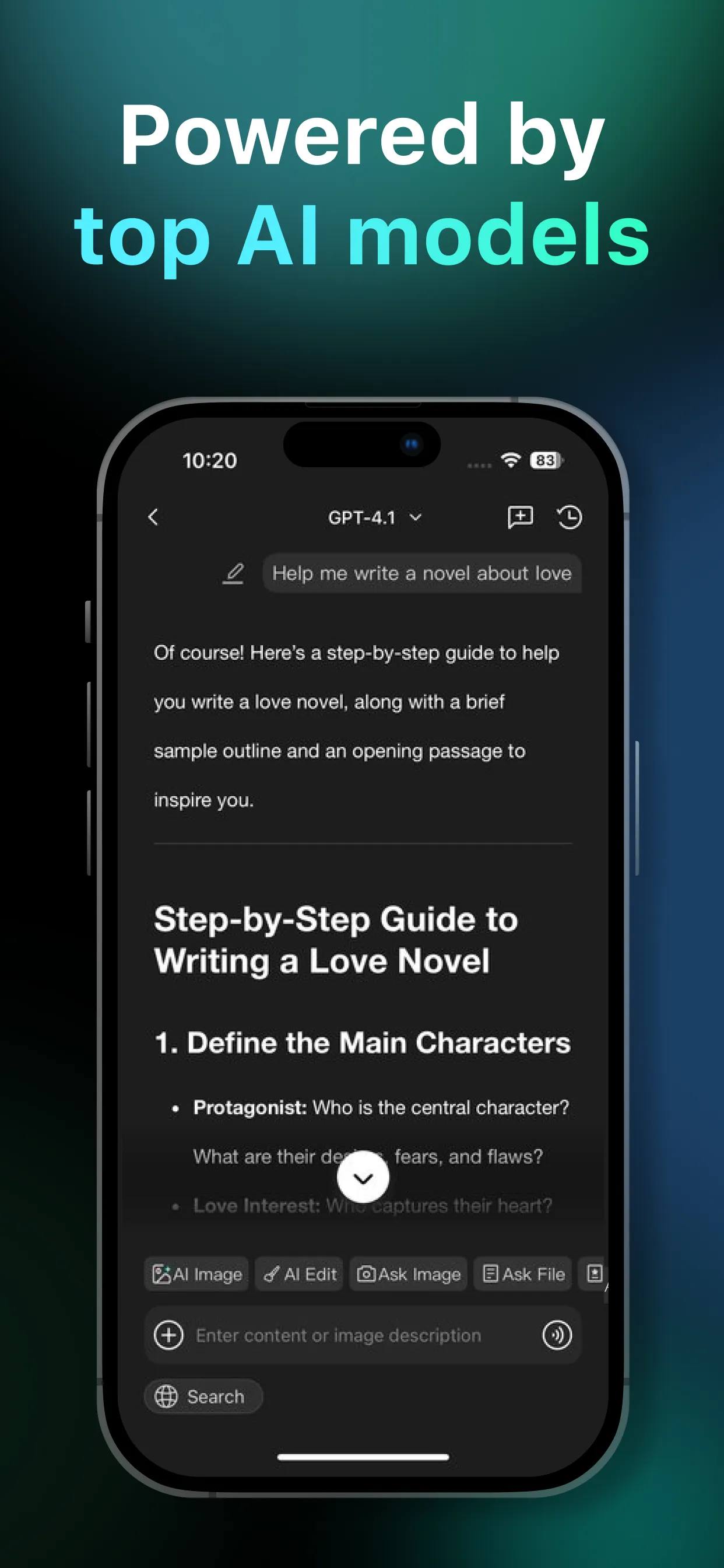 ChatBot Asking&Writing-ChatArt | Indus Appstore | Screenshot