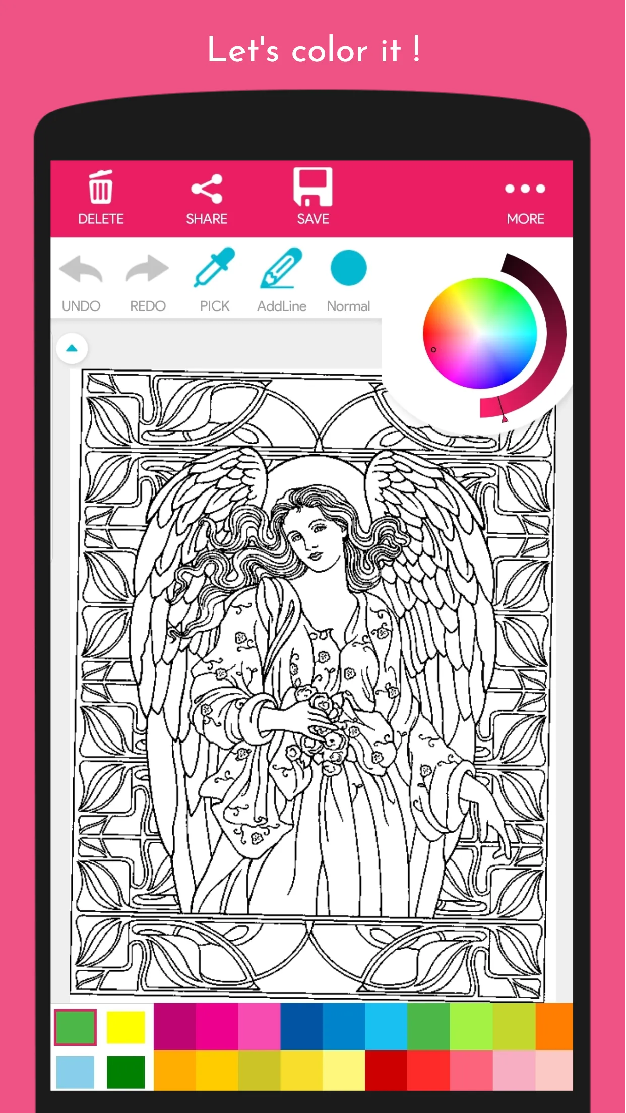 Angel and Fairy Coloring Book | Indus Appstore | Screenshot