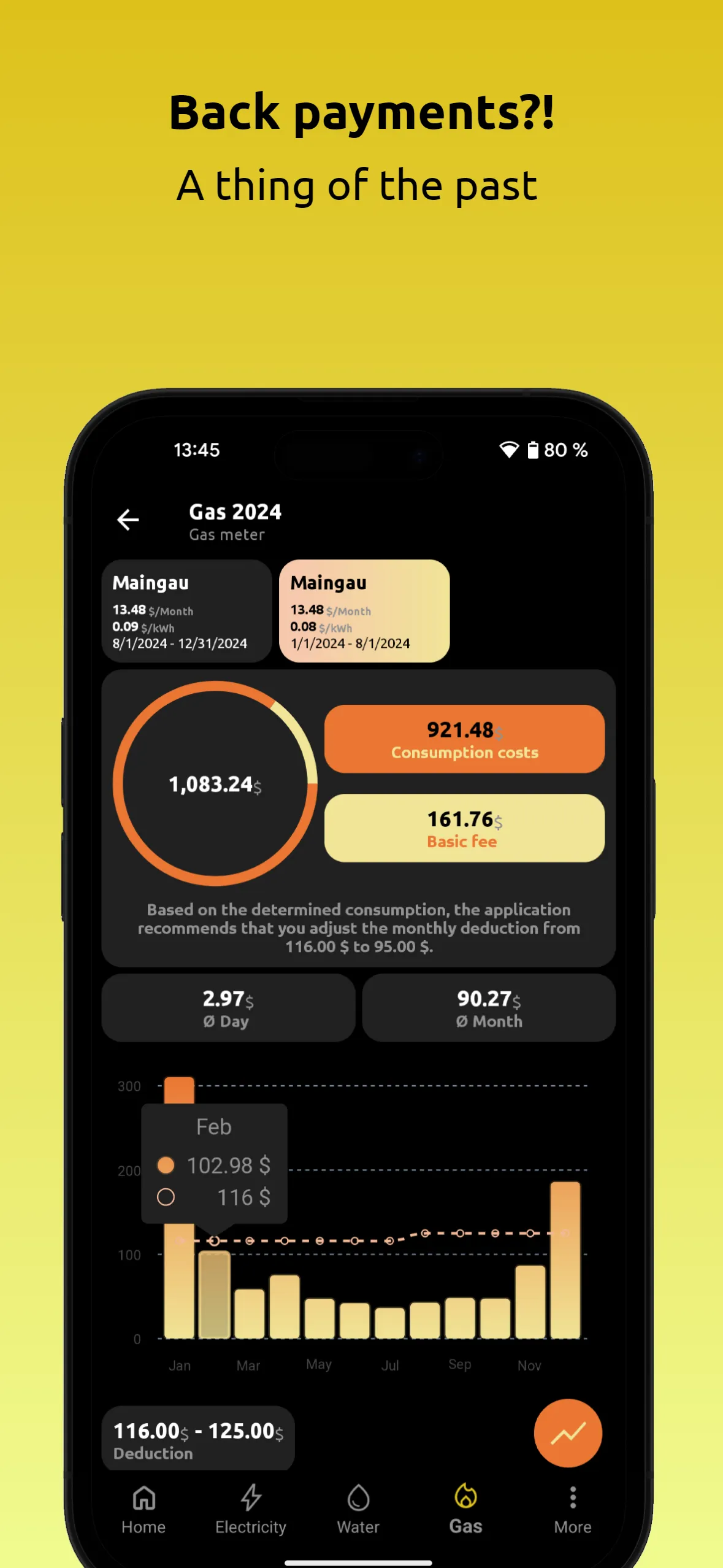 Meter readings | Read, save | Indus Appstore | Screenshot