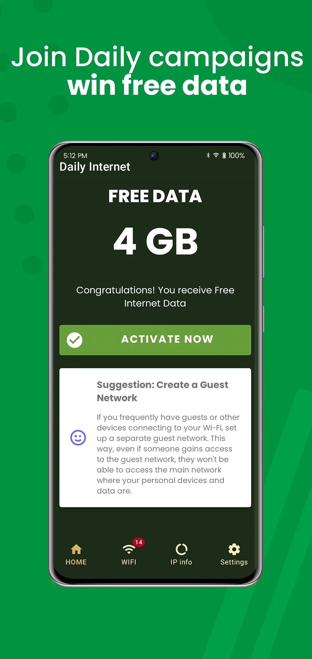 Daily Internet Data App 100GB | Indus Appstore | Screenshot