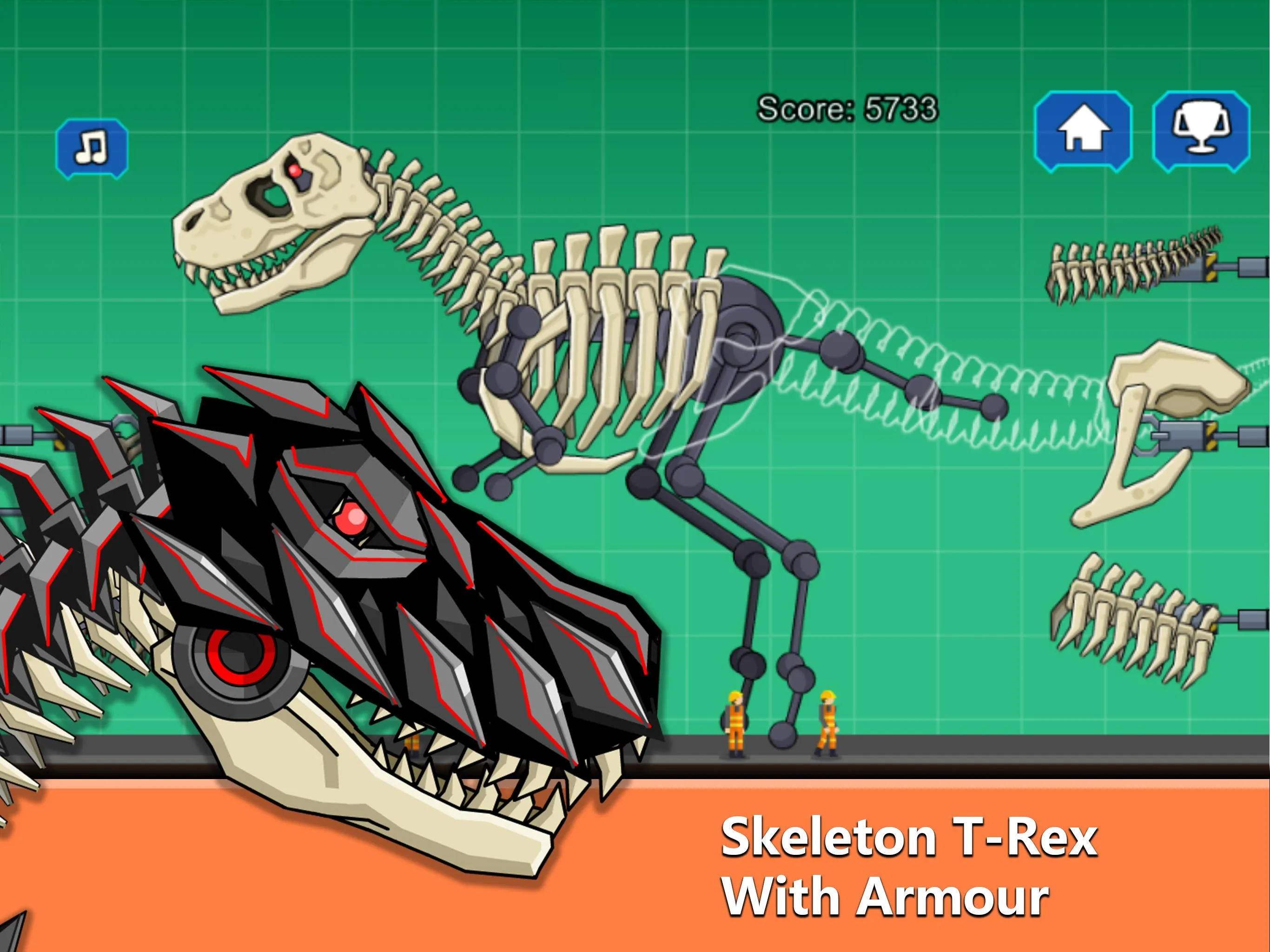 T-Rex Dinosaur Fossils Robot | Indus Appstore | Screenshot