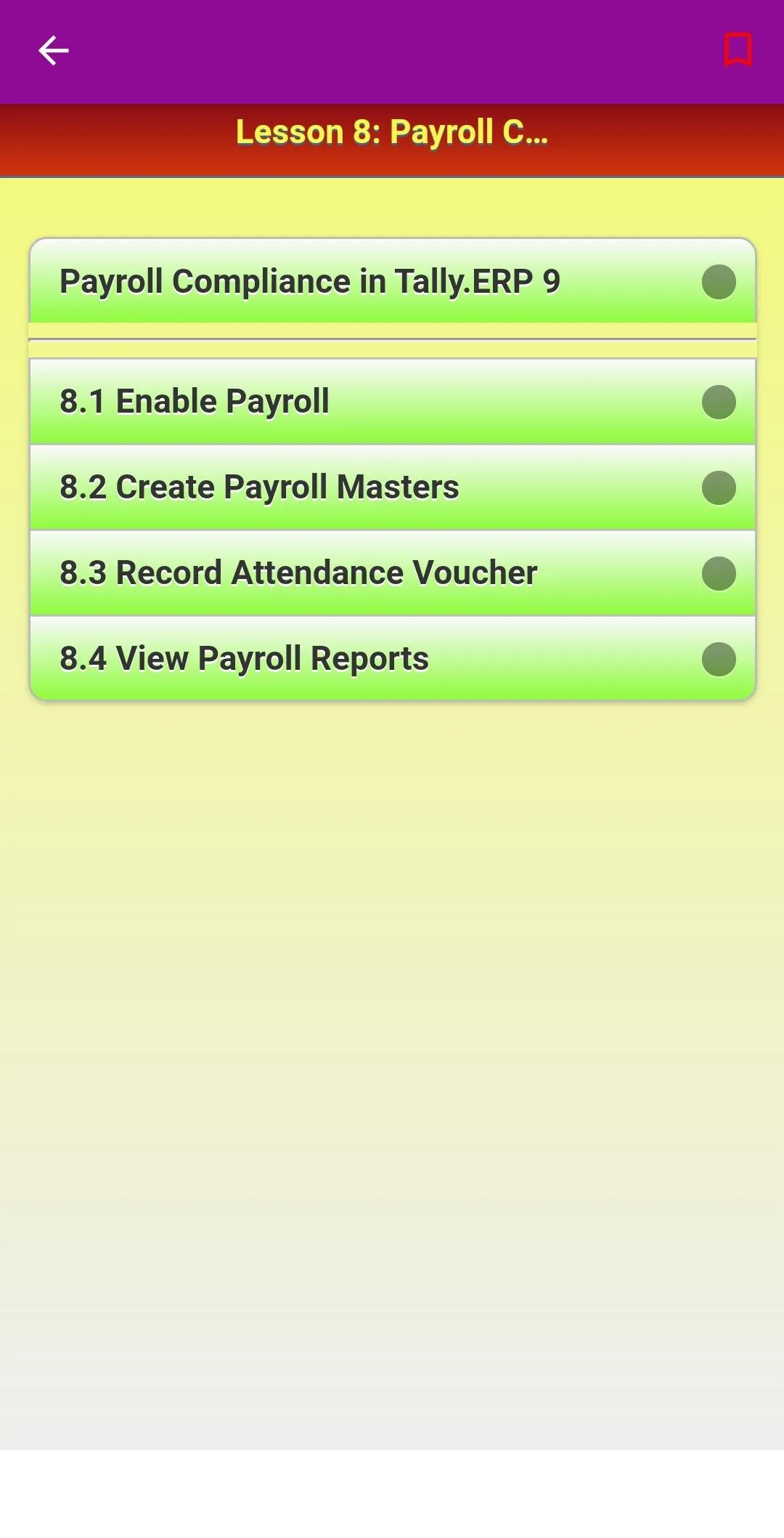 Full Tally Erp9 Course Offline | Indus Appstore | Screenshot