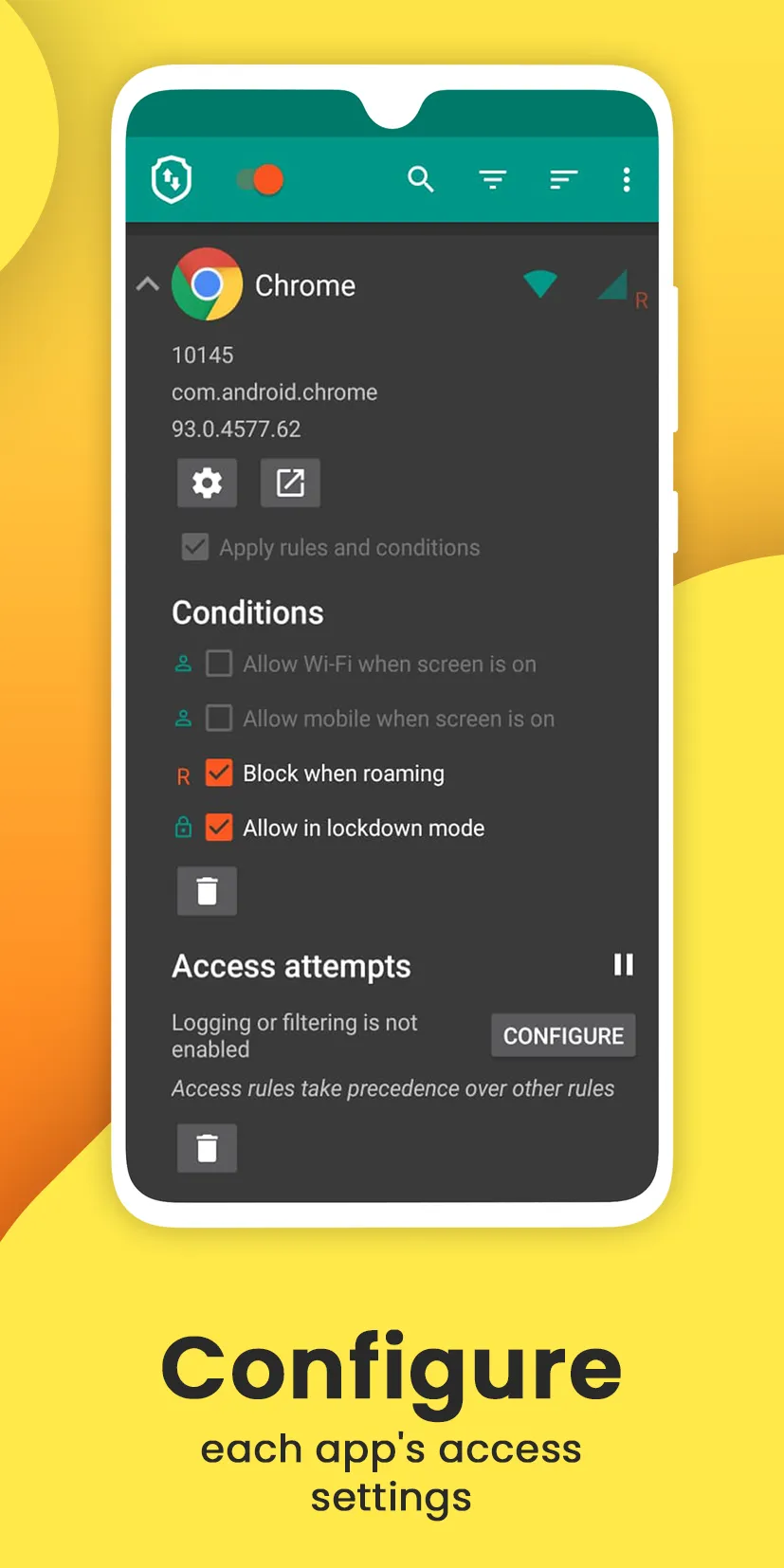 DataGuard No Root Firewall, In | Indus Appstore | Screenshot