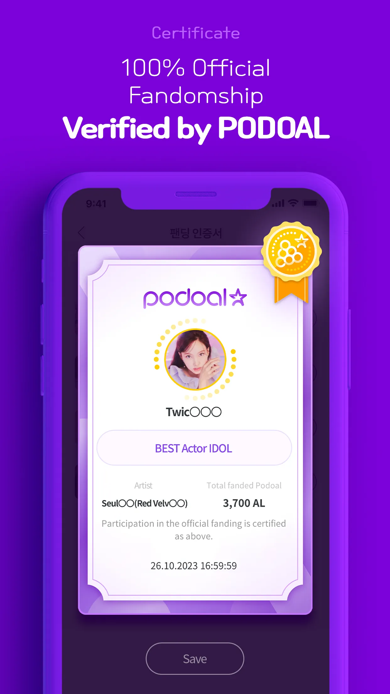 PODOAL: Idol Voting & Fanbase | Indus Appstore | Screenshot