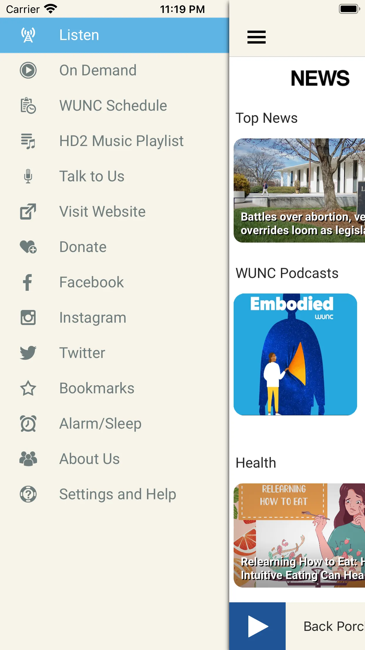 WUNC | Indus Appstore | Screenshot