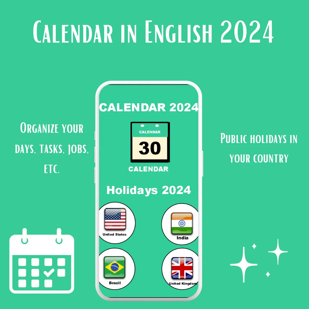 Calendar in English 2024 | Indus Appstore | Screenshot