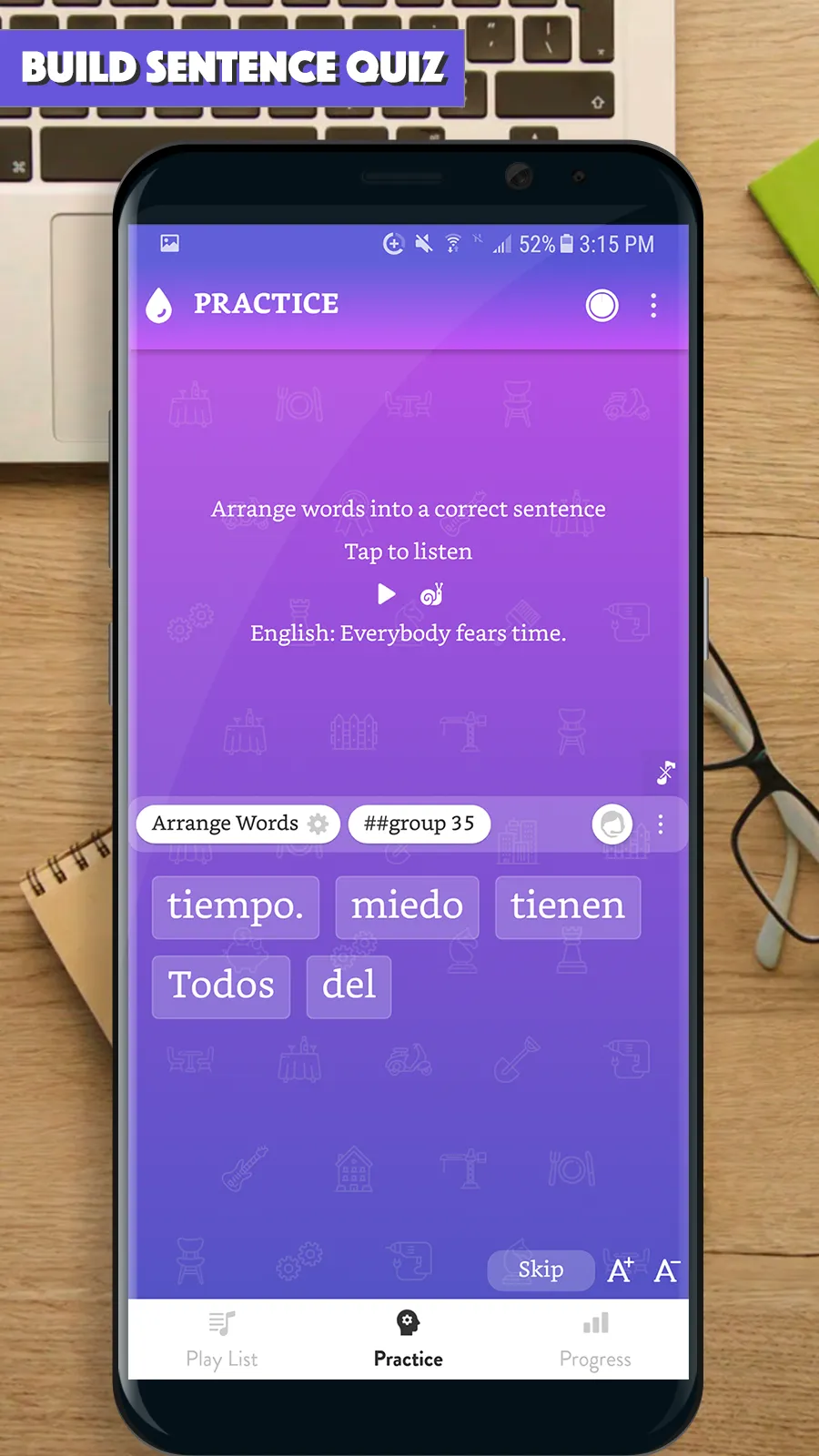 Spanish Sentence Master | Indus Appstore | Screenshot