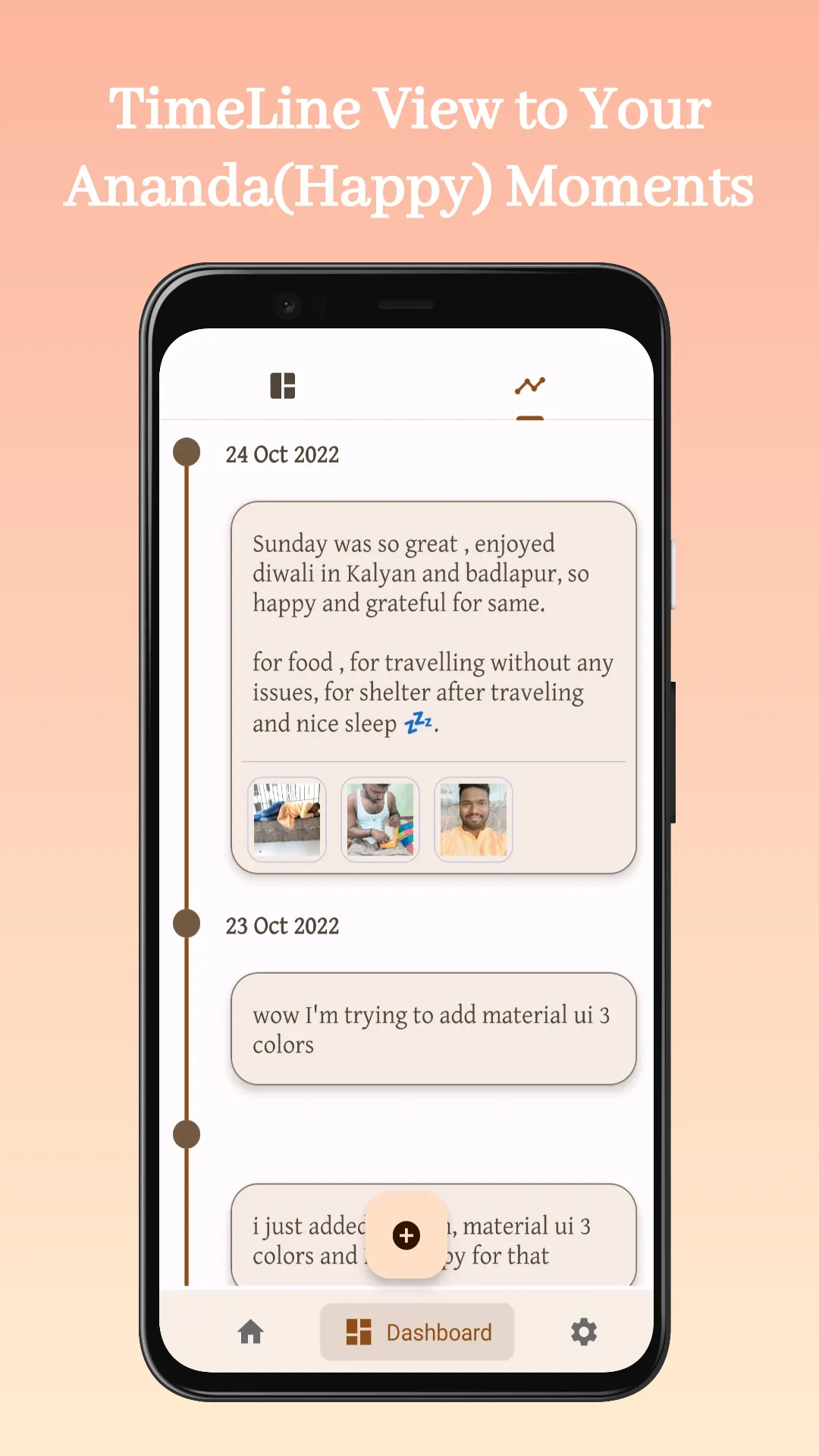 Ananda- A Gratitude Journal | Indus Appstore | Screenshot