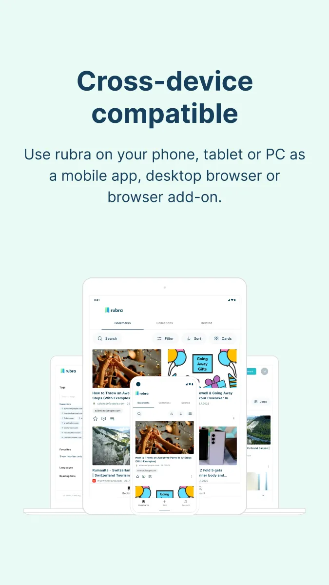 rubra - Bookmark Manager | Indus Appstore | Screenshot