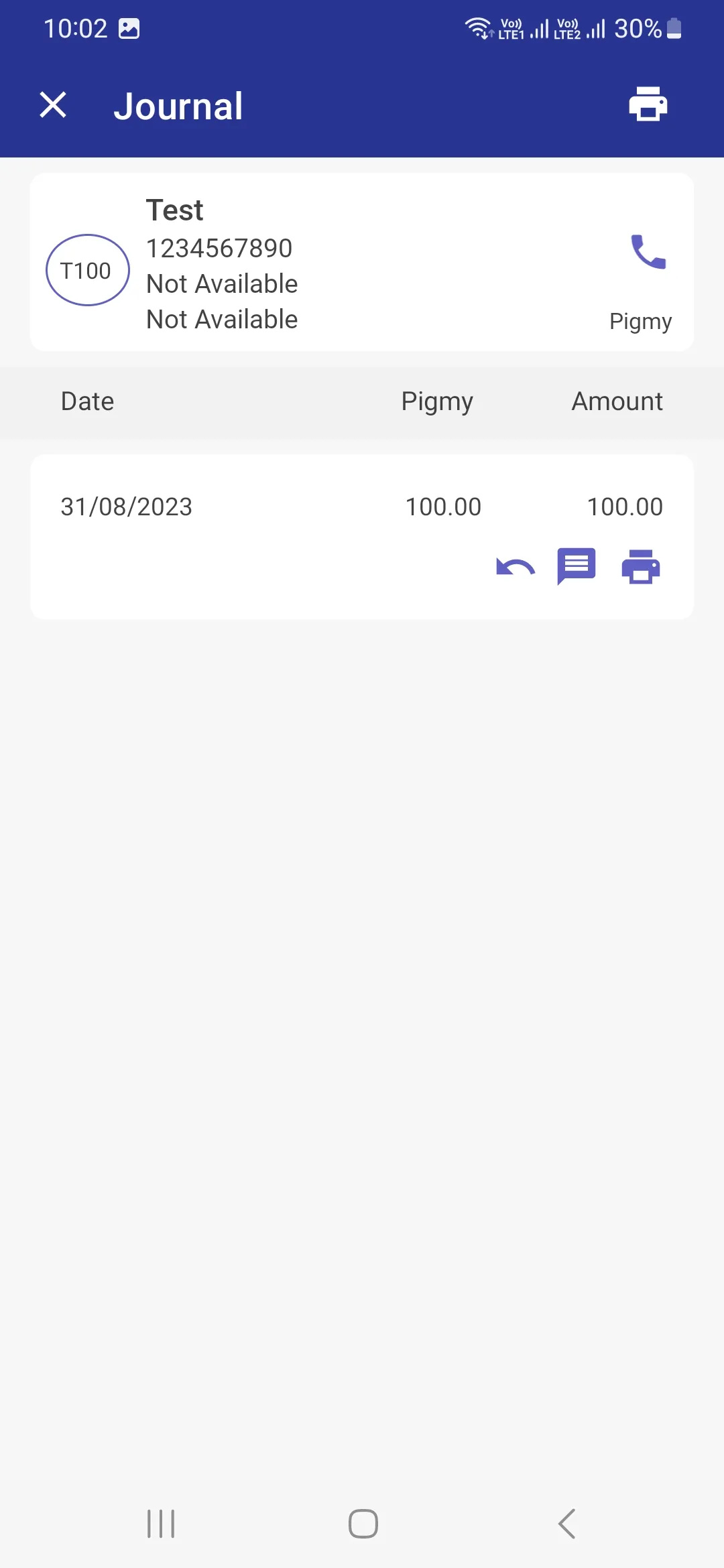 Daily Collection Pigmy Finance | Indus Appstore | Screenshot