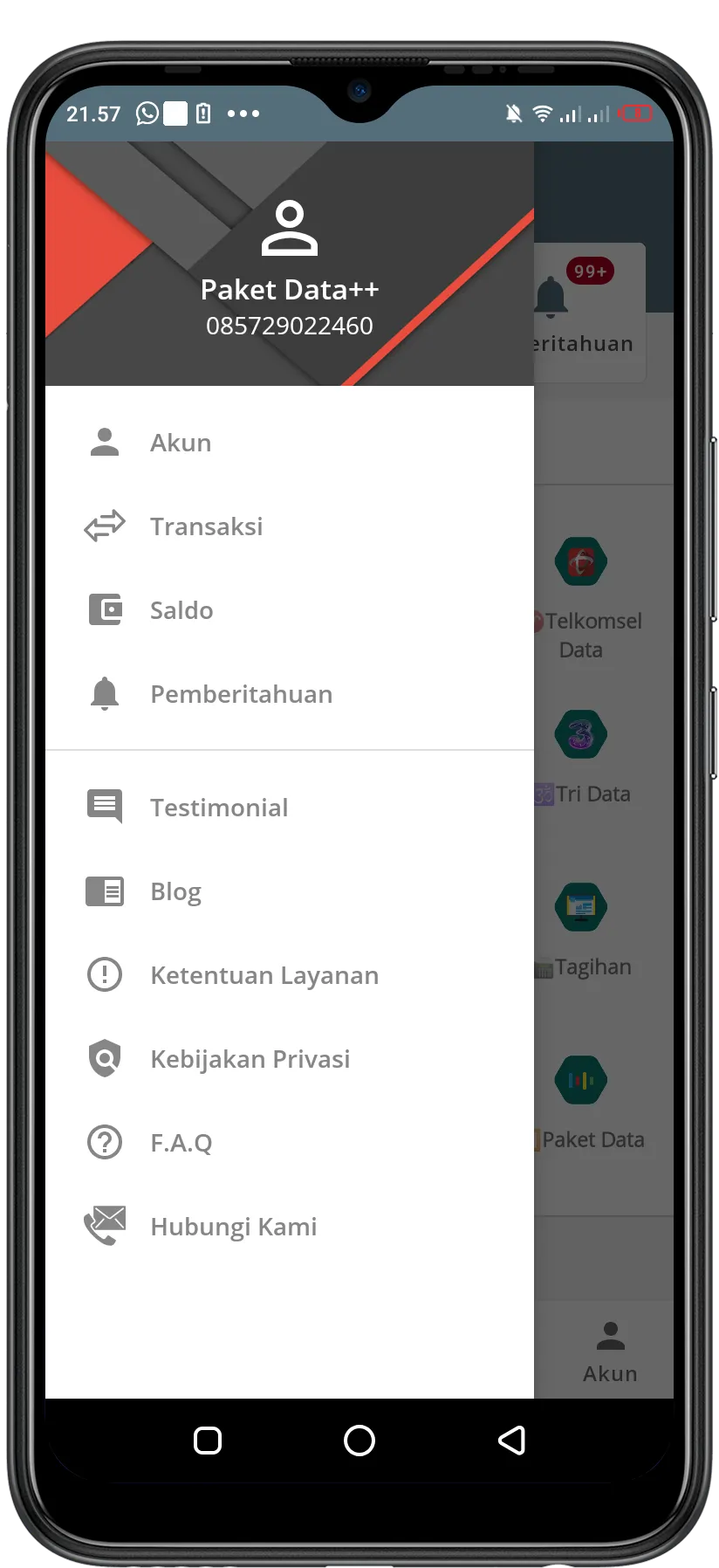 Aplikasi Konter Pulsa V2 Pro | Indus Appstore | Screenshot