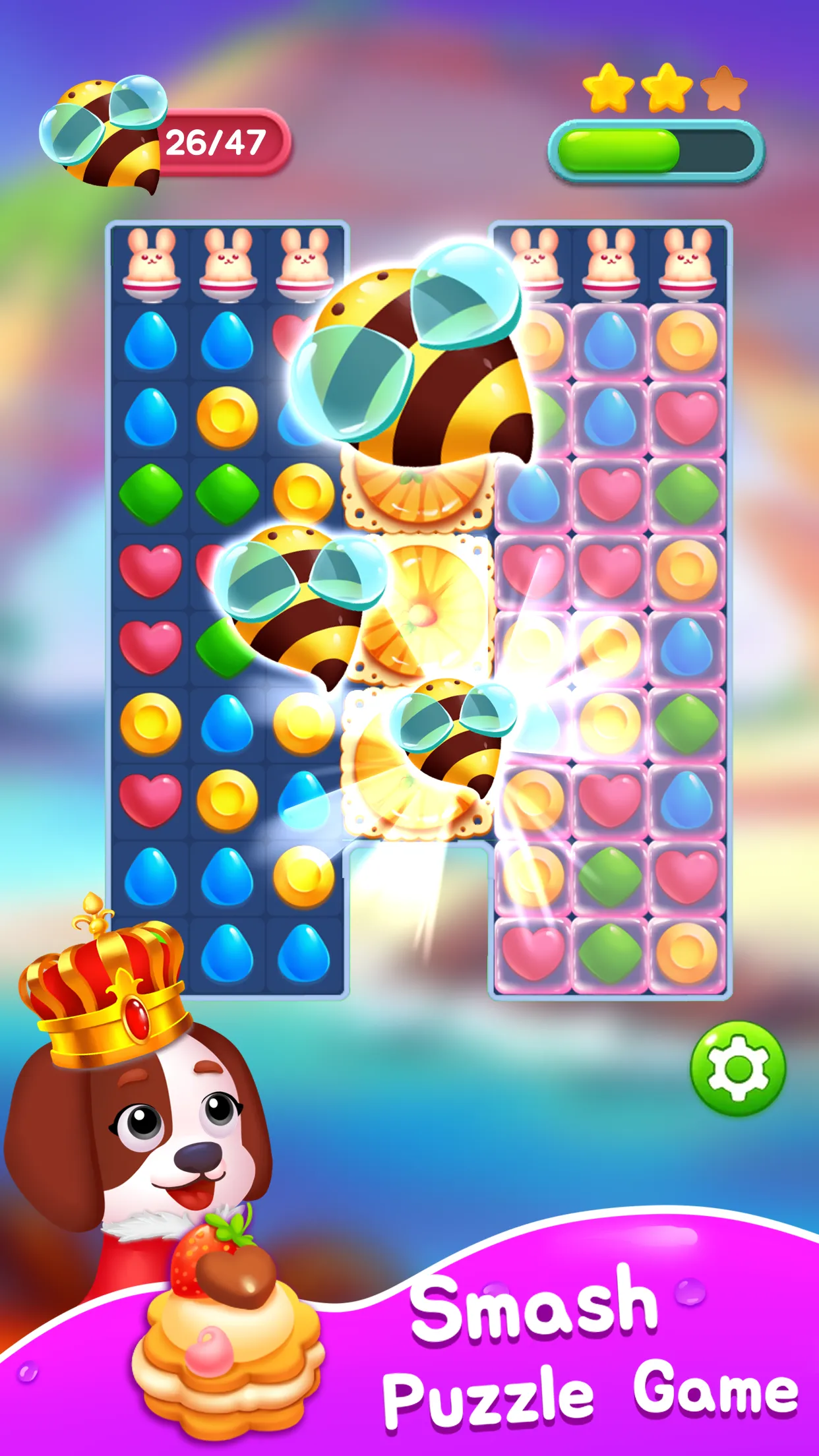 Candy Sweet Bee Puzzle Game | Indus Appstore | Screenshot