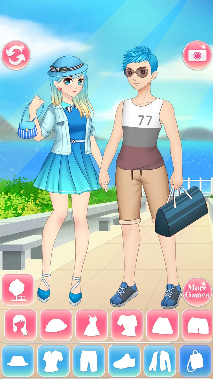 Anime High School Couple | Indus Appstore | Screenshot