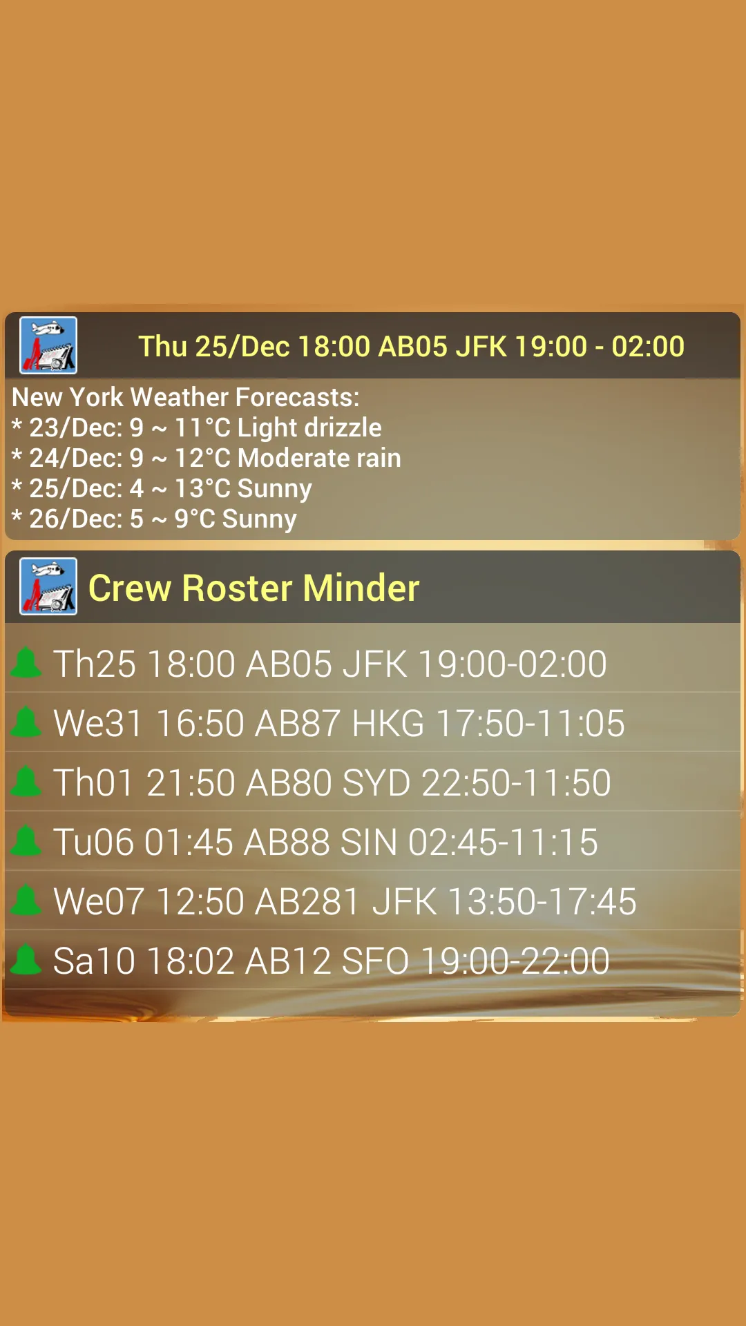 Roster Minder for Airline Crew | Indus Appstore | Screenshot