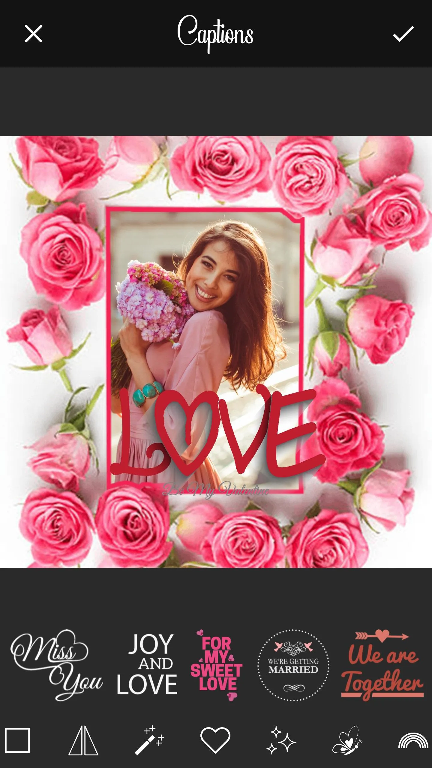 Rose Photo Frames Maker | Indus Appstore | Screenshot