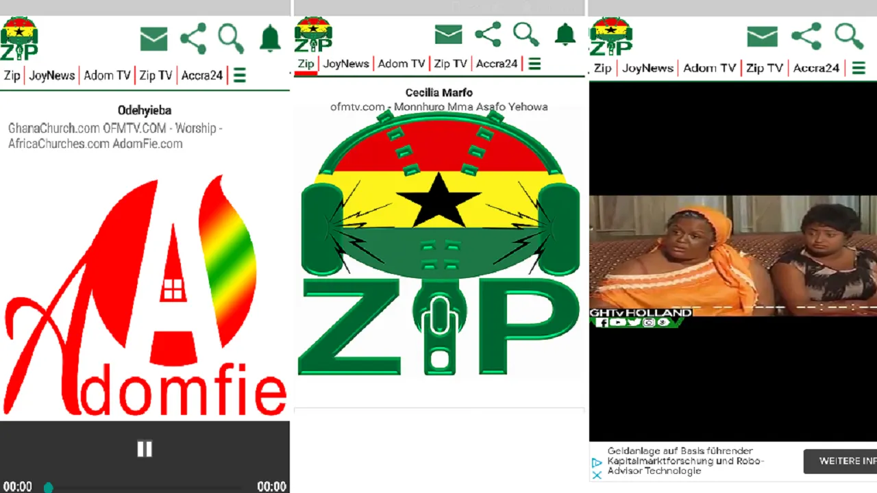 Ghana Zip TV & Radio Stations | Indus Appstore | Screenshot