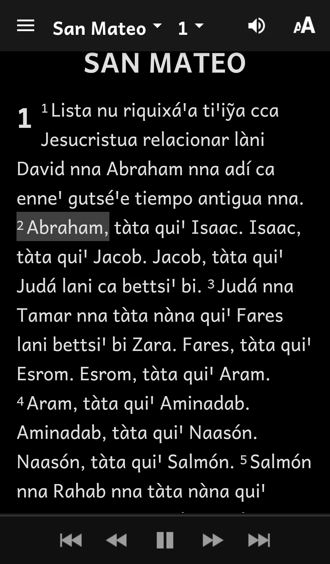 Zapoteco Sierra Juarez Bible | Indus Appstore | Screenshot