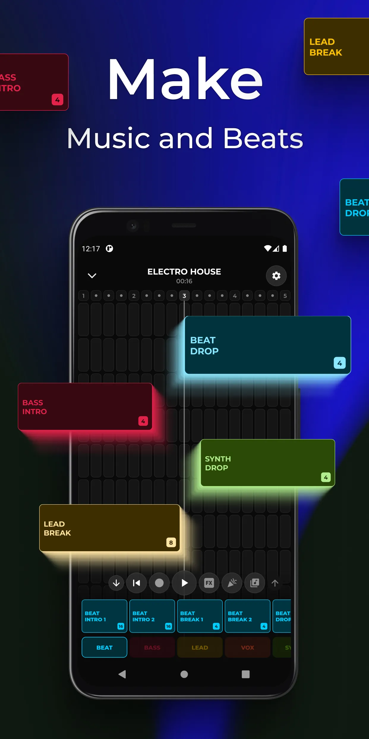 Mixgrid: Music & Beat Maker | Indus Appstore | Screenshot