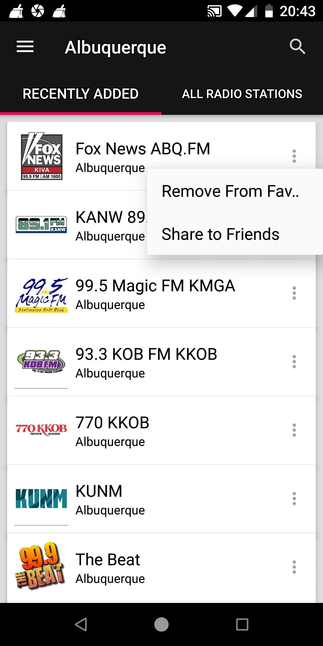 Albuquerque Radio Stations | Indus Appstore | Screenshot