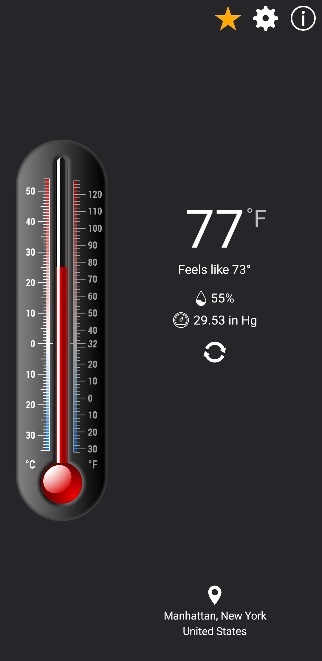 Thermometer++ | Indus Appstore | Screenshot