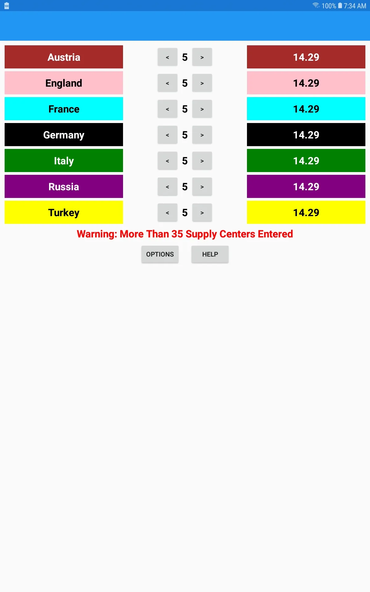 Diplomacy Tournament Scoring | Indus Appstore | Screenshot