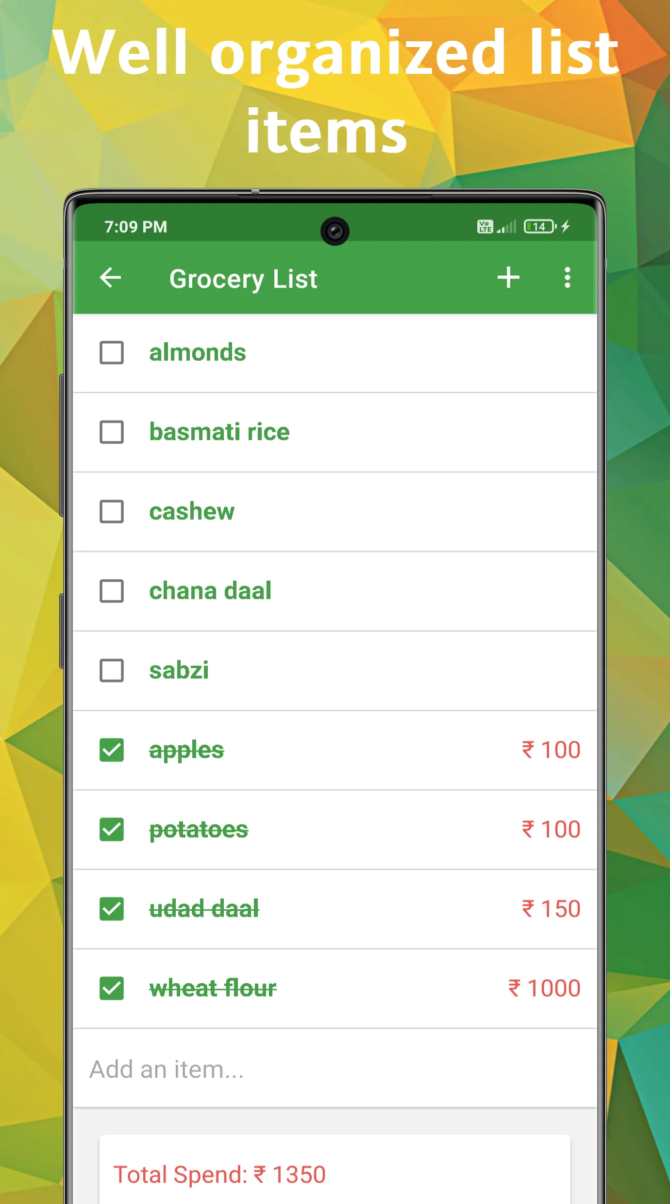 OurList - My Grocery List | Indus Appstore | Screenshot