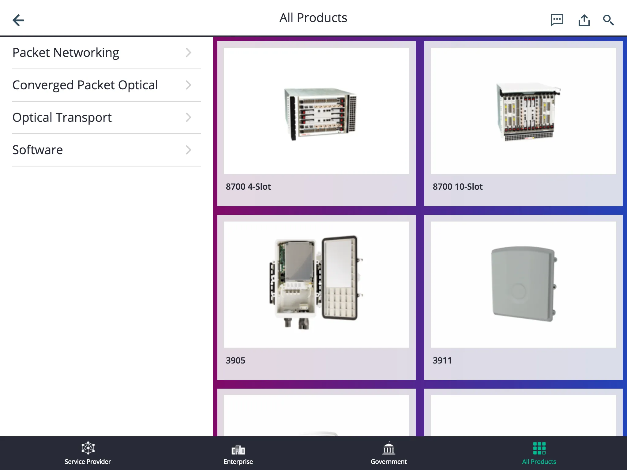 Ciena's Product Portfolio | Indus Appstore | Screenshot