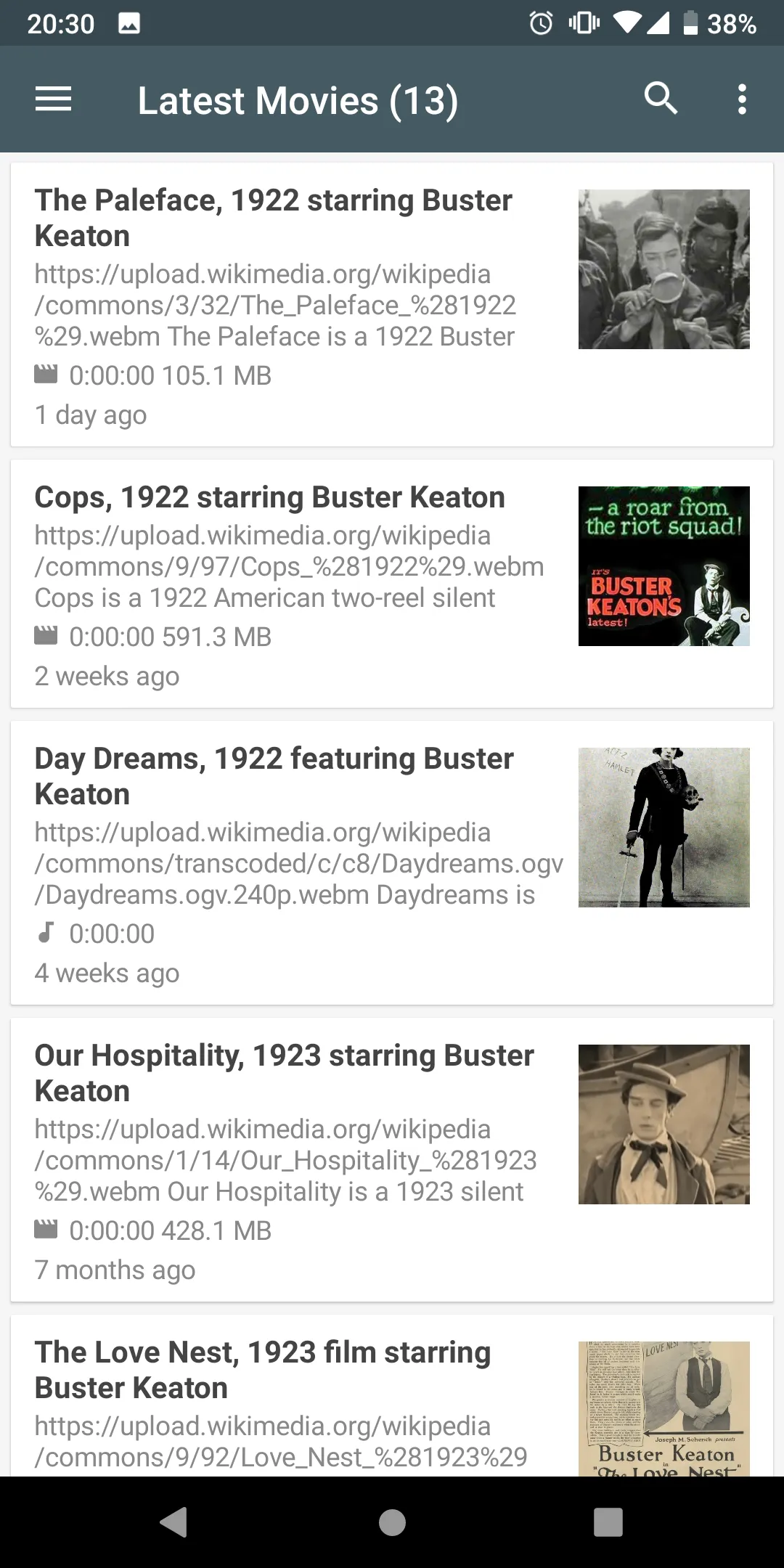 Buster Keaton Movies App | Indus Appstore | Screenshot