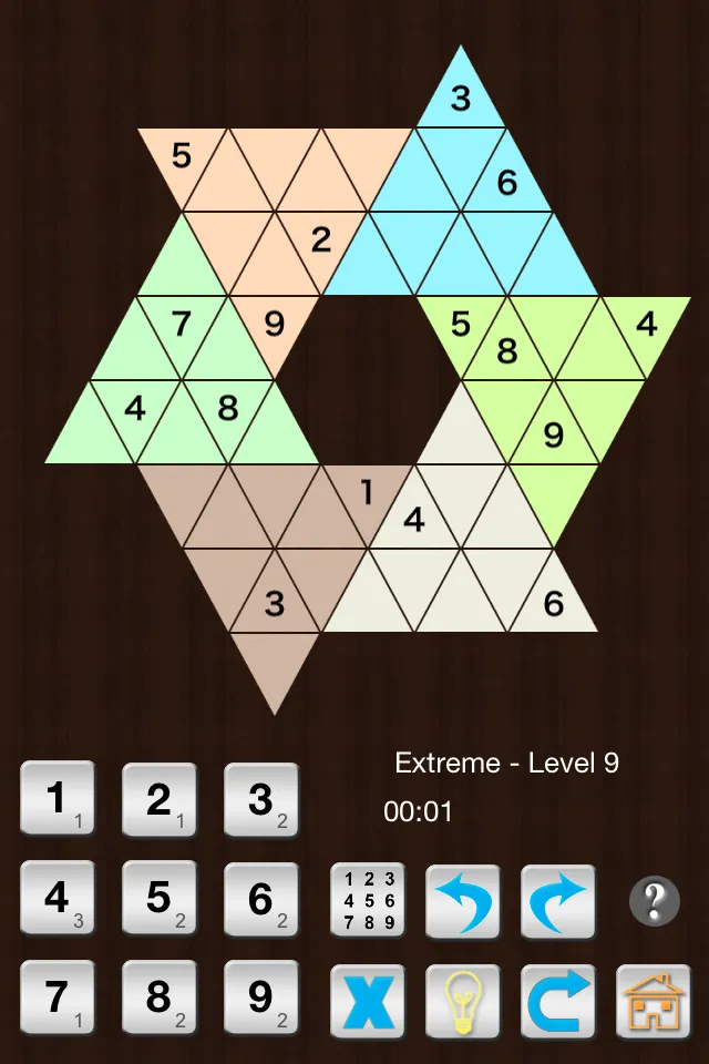 Star Sudoku six large triangle | Indus Appstore | Screenshot