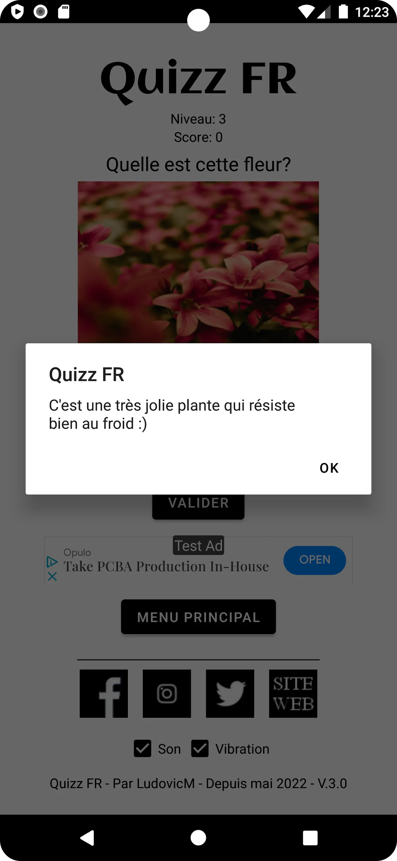 Quizz FR | Indus Appstore | Screenshot