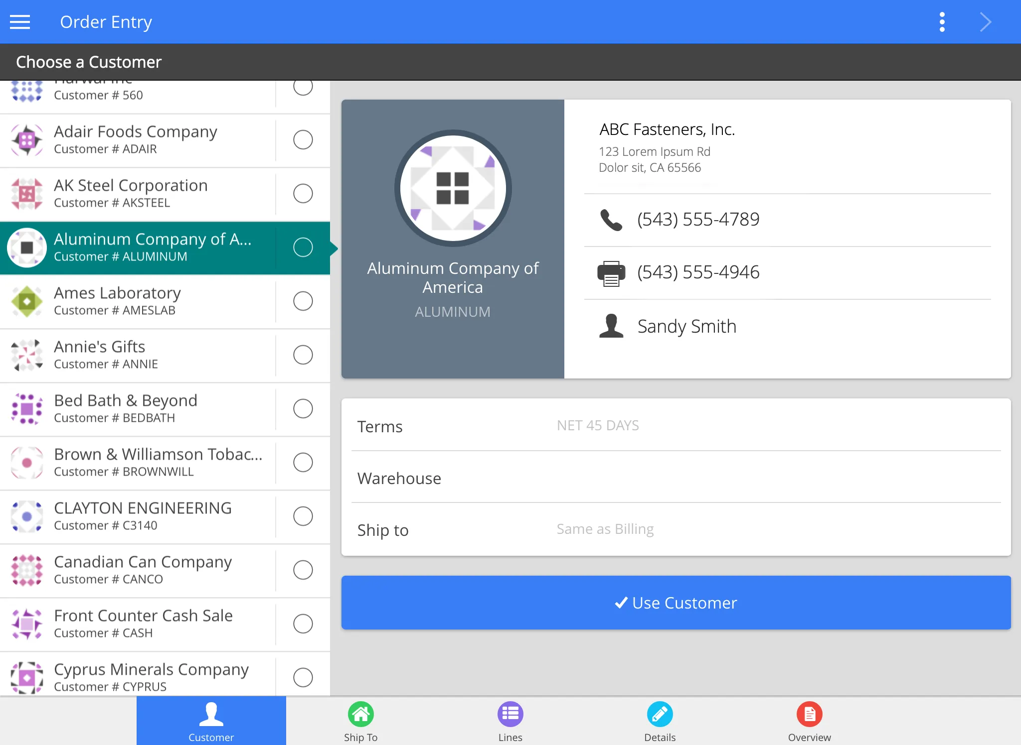 Distribution One Order Entry | Indus Appstore | Screenshot