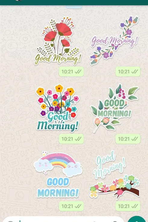 Good Morning Stickers | Indus Appstore | Screenshot