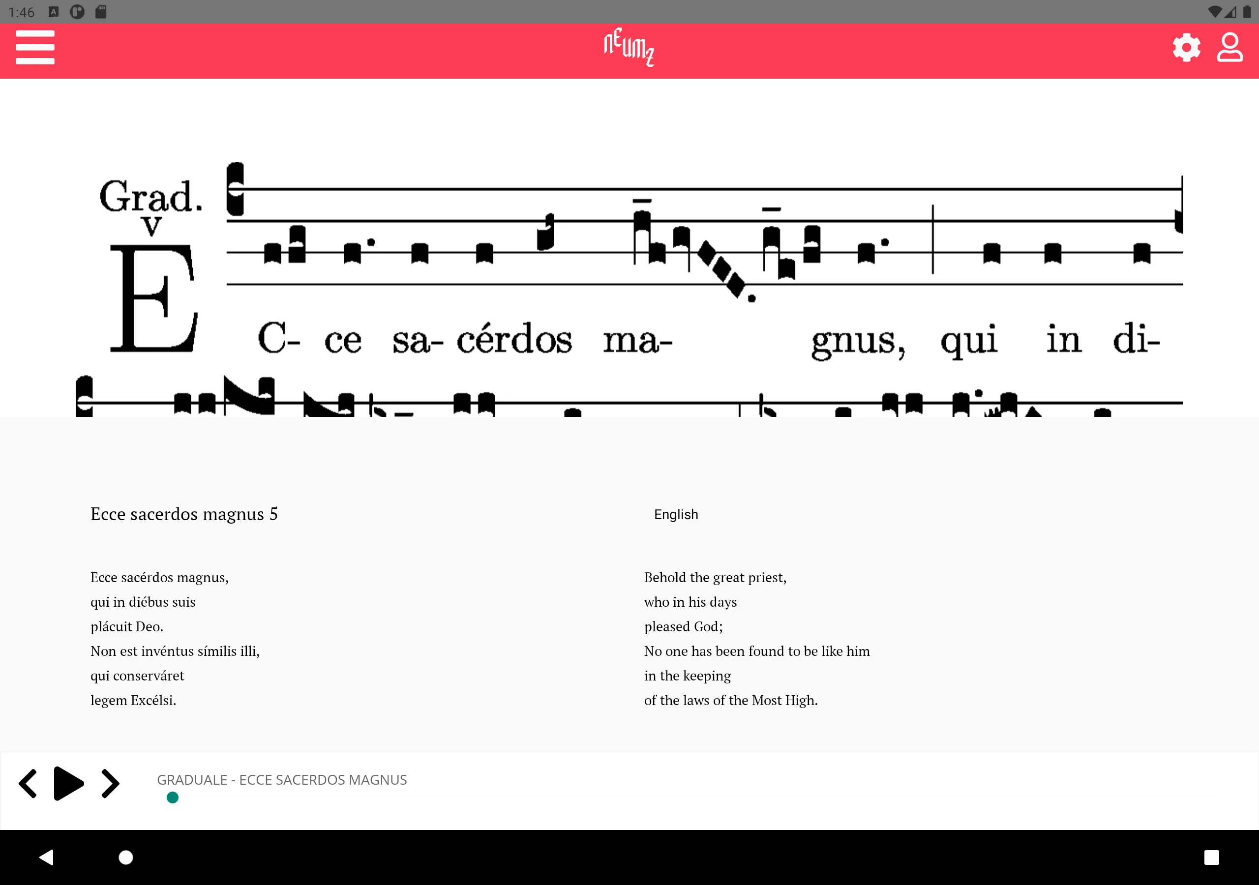 Neumz - Gregorian Chant | Indus Appstore | Screenshot