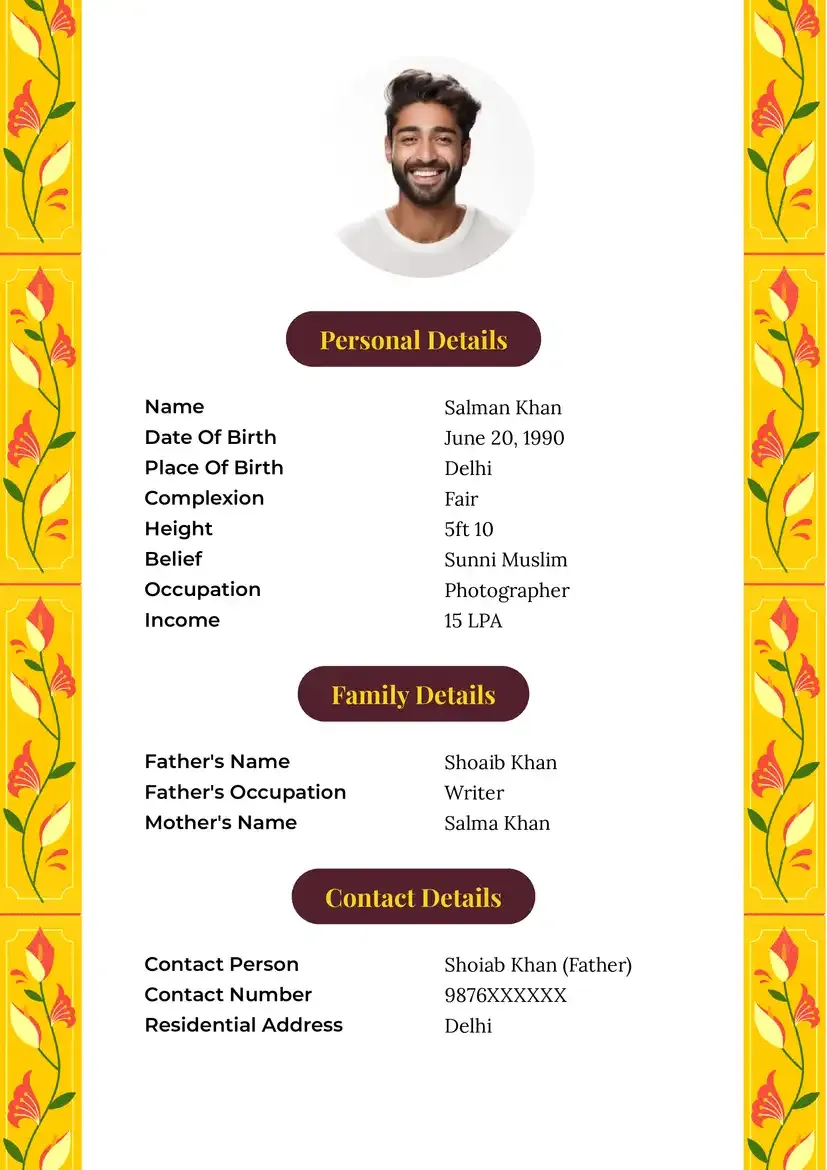 Muslim Biodata Maker 2025 | Indus Appstore | Screenshot