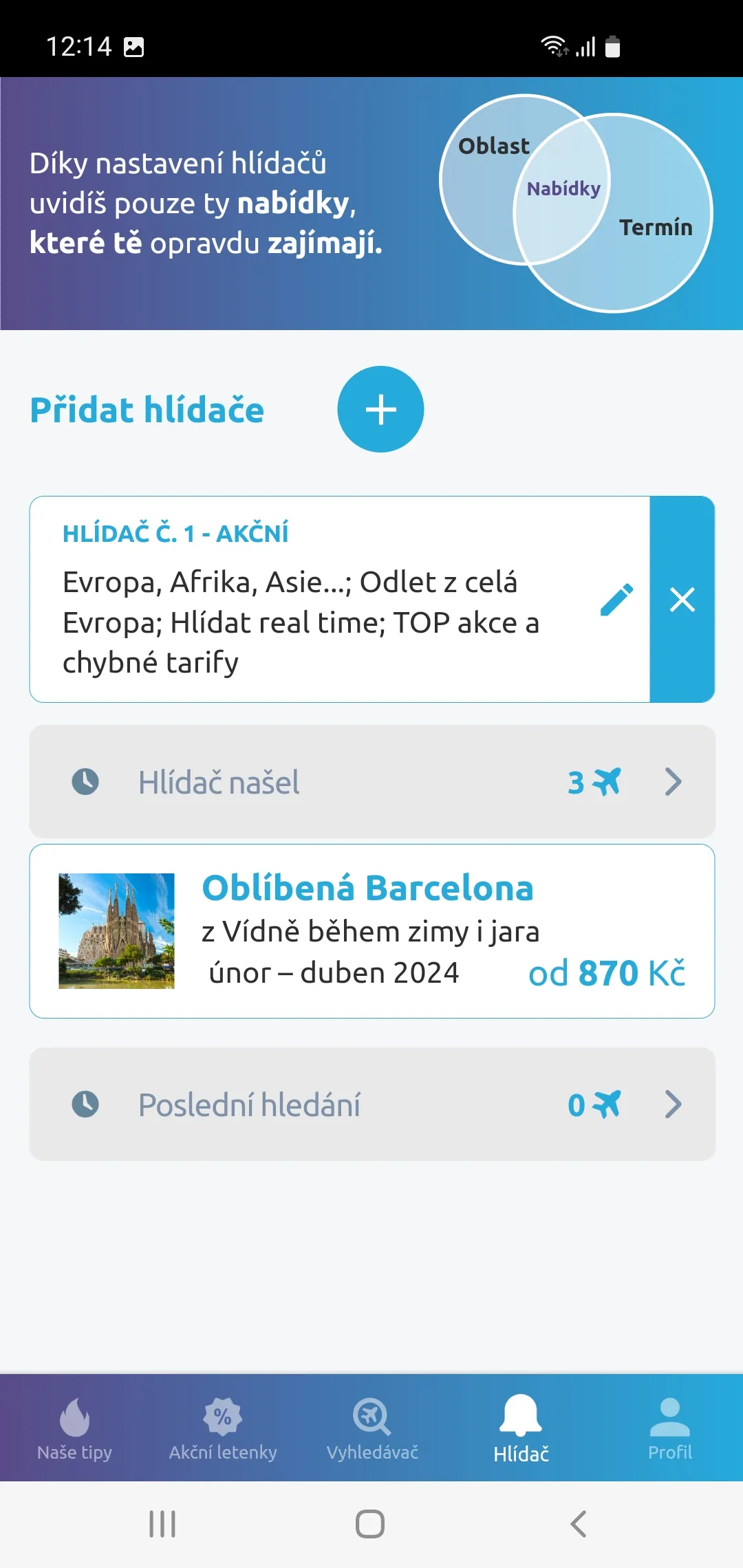 Zaletsi.cz - levné letenky | Indus Appstore | Screenshot