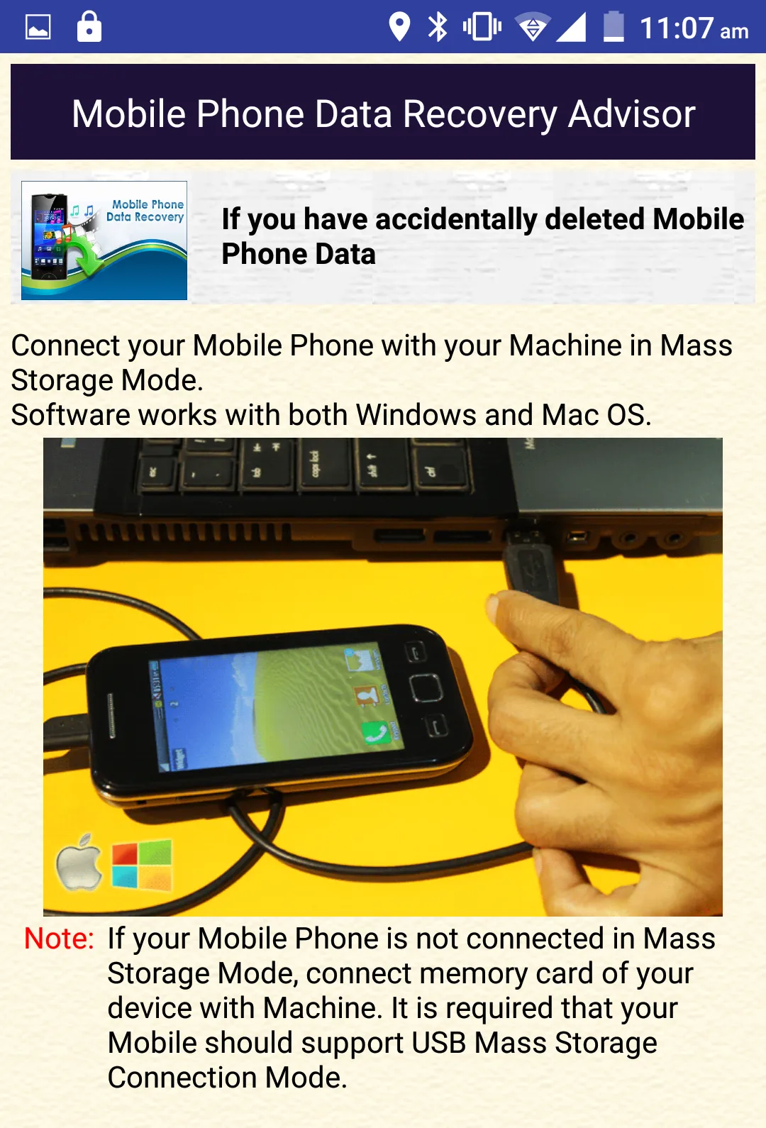 Mobile Phone Recovery Help | Indus Appstore | Screenshot