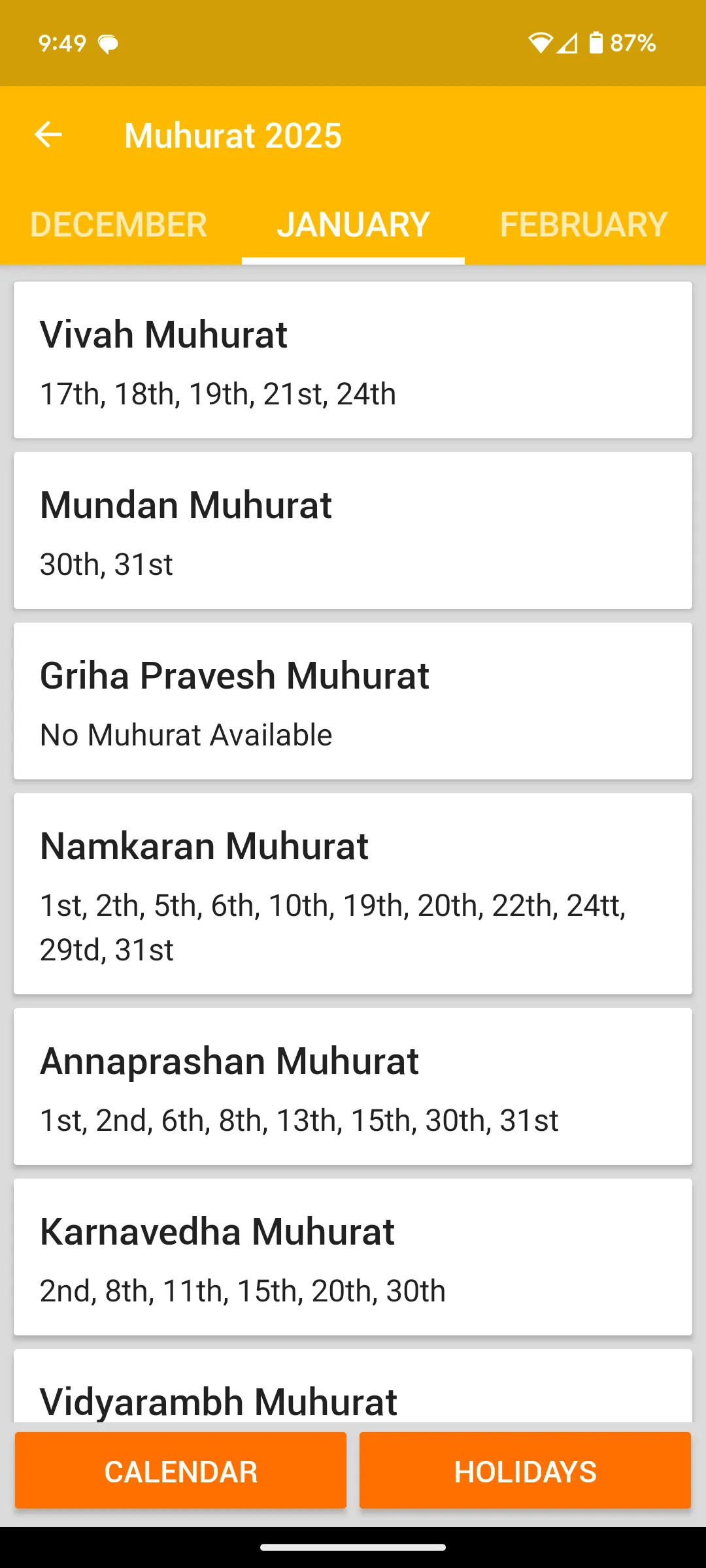 2025 Calendar - IndiNotes | Indus Appstore | Screenshot