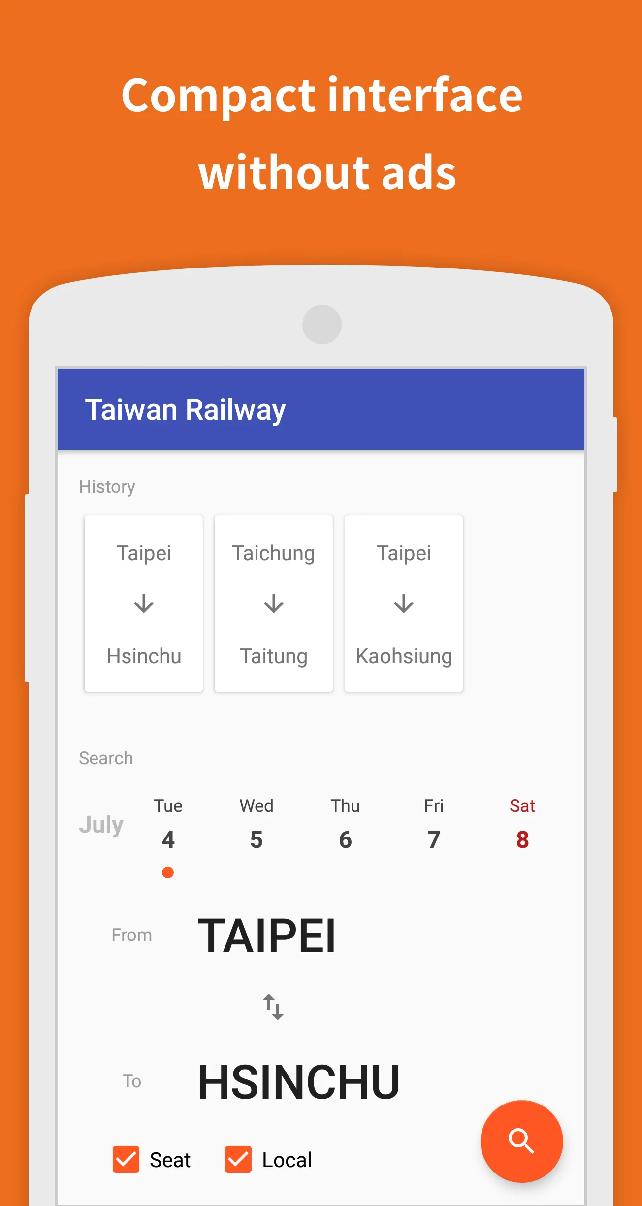 Taiwan Railway | Indus Appstore | Screenshot