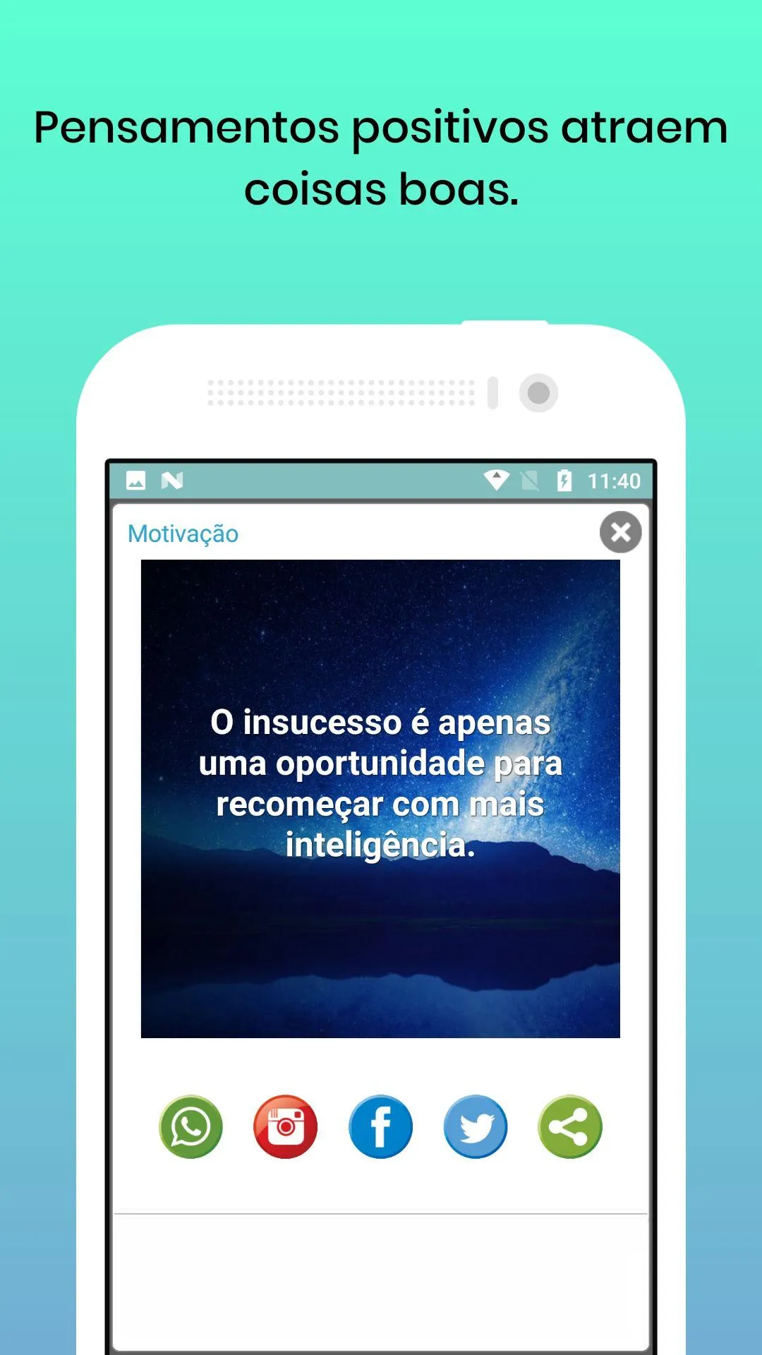 Frases de Motivação e Otimismo | Indus Appstore | Screenshot