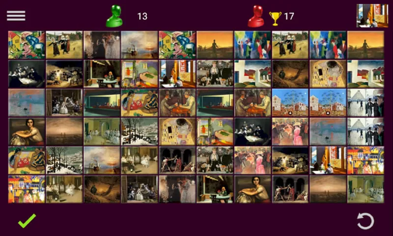 Paintings Memory Game | Indus Appstore | Screenshot