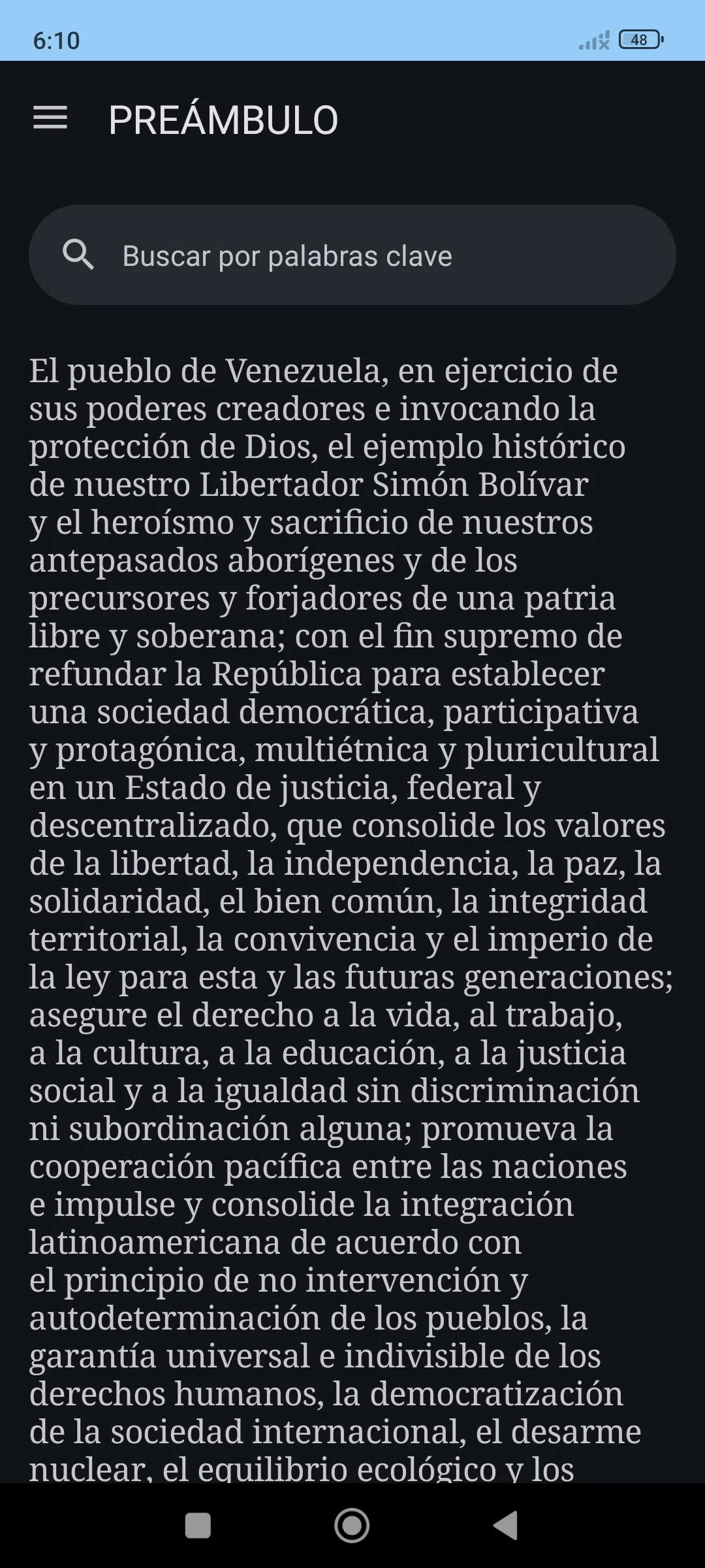 Constitución de Venezuela | Indus Appstore | Screenshot