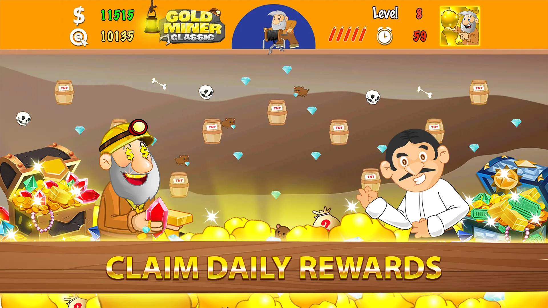 Gold Miner Classic: Gold Rush | Indus Appstore | Screenshot