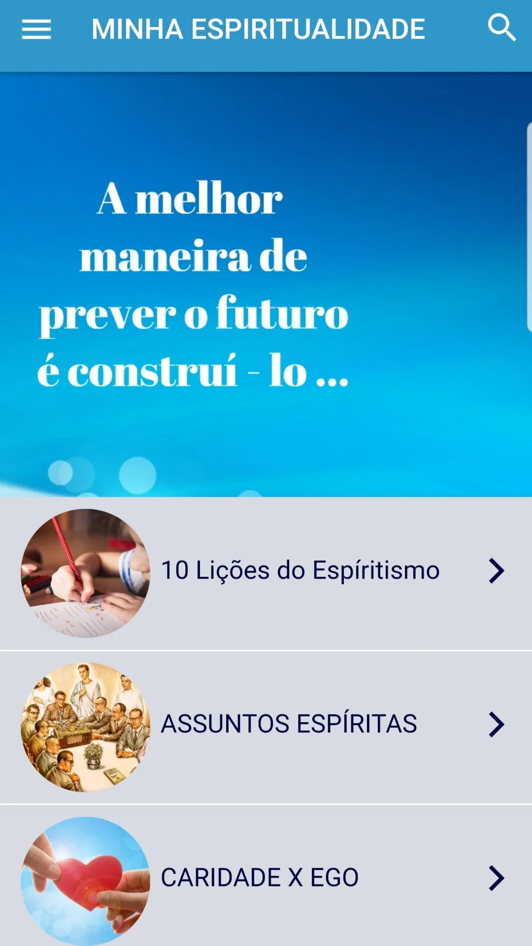 MINHA ESPIRITUALIDADE ESPÍRITA | Indus Appstore | Screenshot