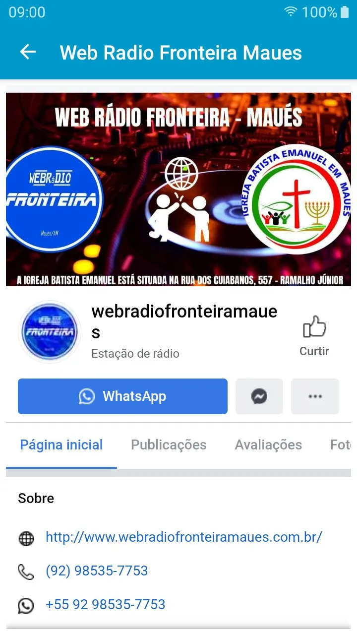 Web Rádio Fronteira - Maués/AM | Indus Appstore | Screenshot